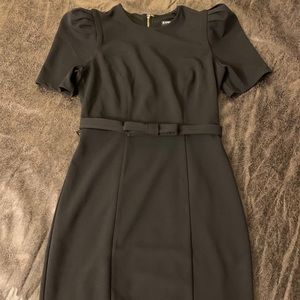 Business midi black dress